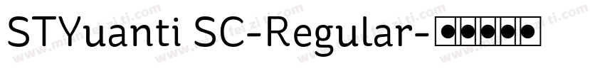STYuanti SC-Regular字体转换